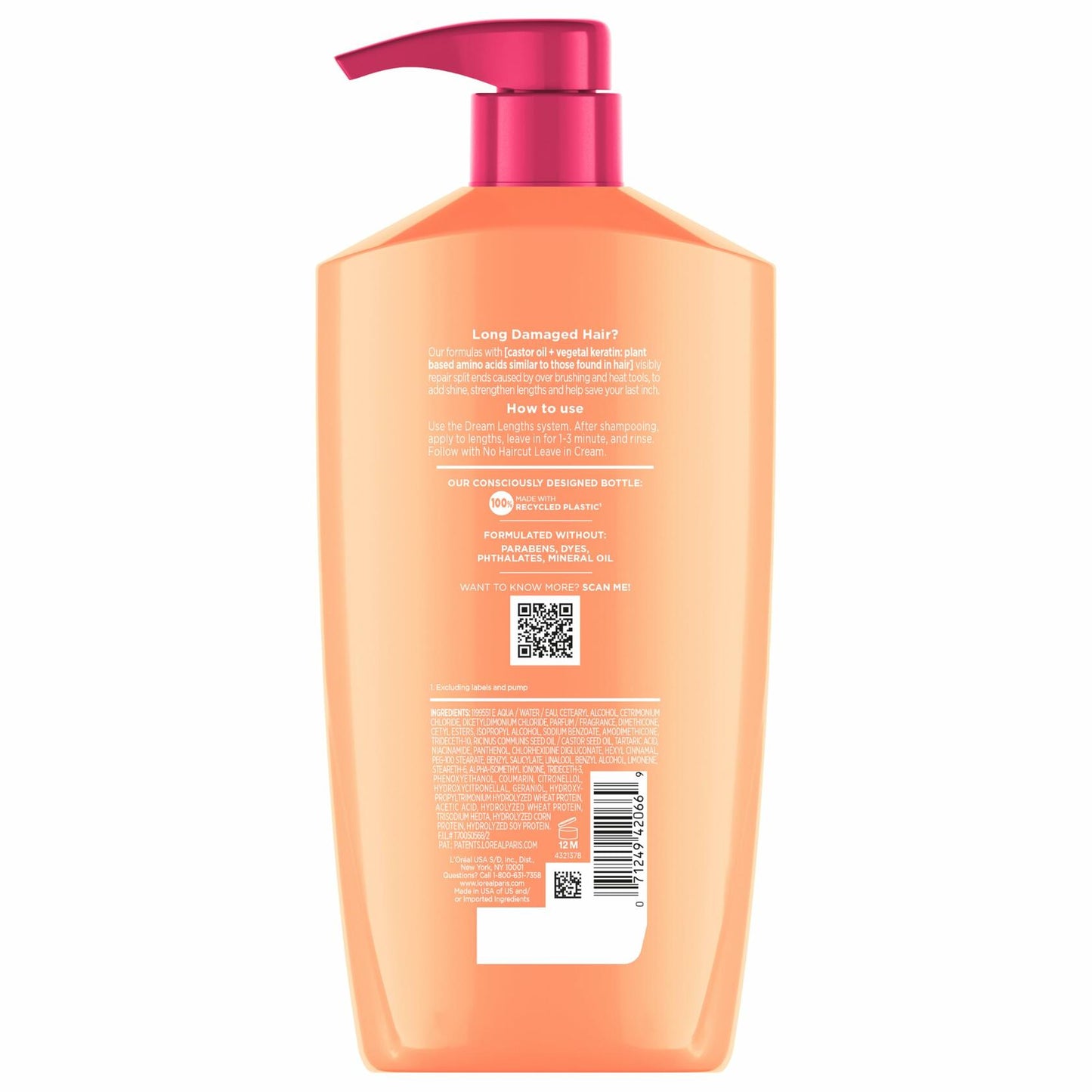 L'Oreal Paris Elvive Dream Lengths Super Detangling Conditioner 28 oz New