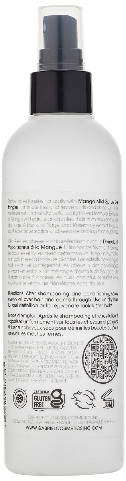 Clean Kids Naturally Mango Mist Spray Detangler 237ml Leave-In Conditioner