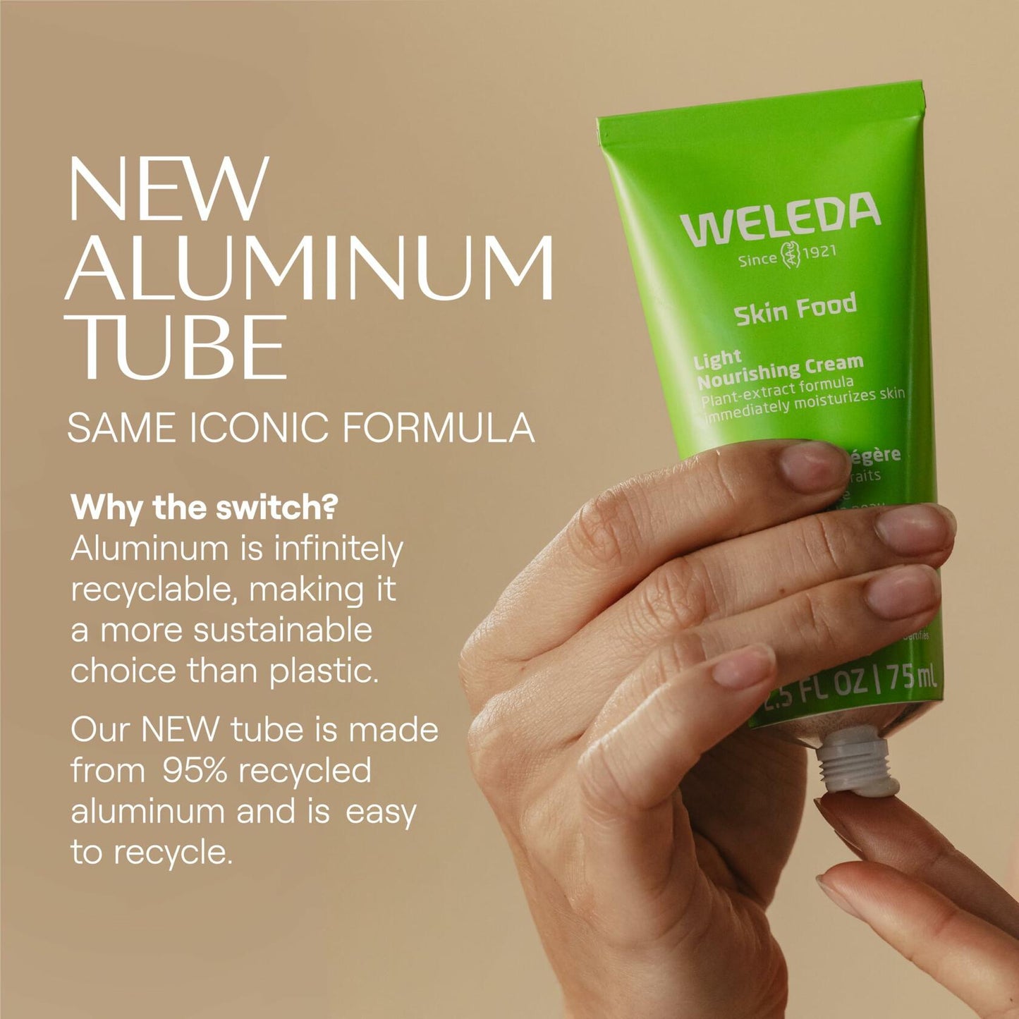 Weleda Skin Food Light Nourishing Body Cream 2.5 oz Hydrating Moisturizer