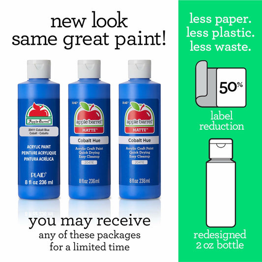 Apple Barrel Acrylic Paint 8oz White Matte Finish 20403
