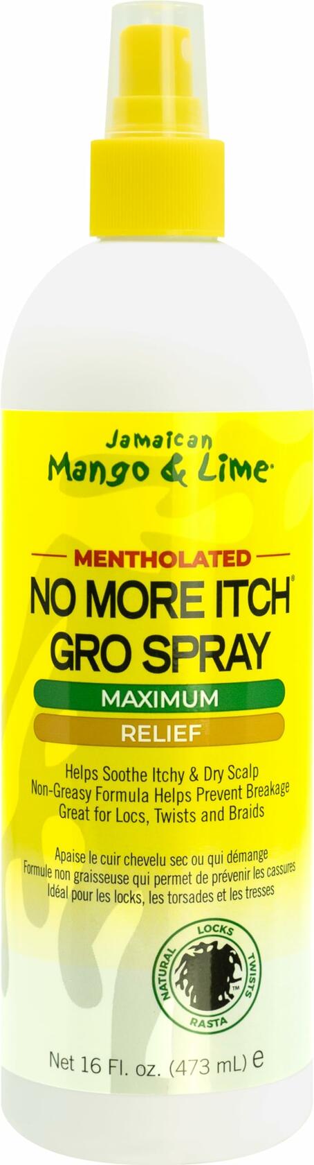 Jamaican Mango & Lime No More Itch GRO Spray Menthol 16oz Maximum Relief