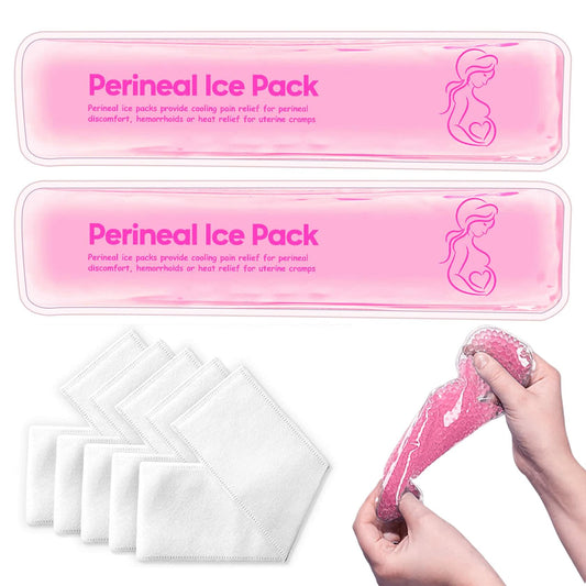 Reusable Perineal Cooling Pad Gel Pink 2 Ice Packs Postpartum Pain Relief