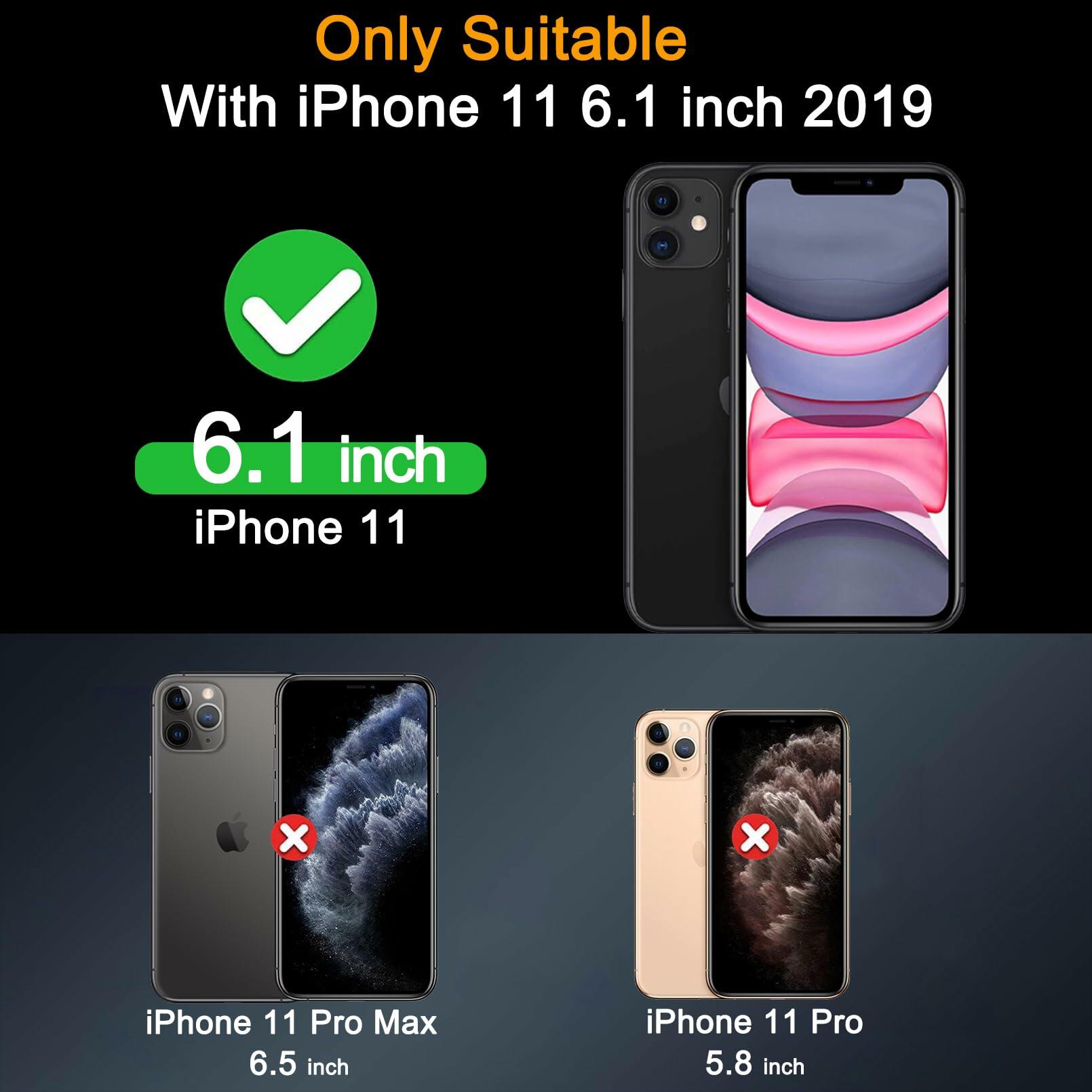 Milomdoi iPhone 11 Screen & Camera Protector 4 Pack, Tempered Glass