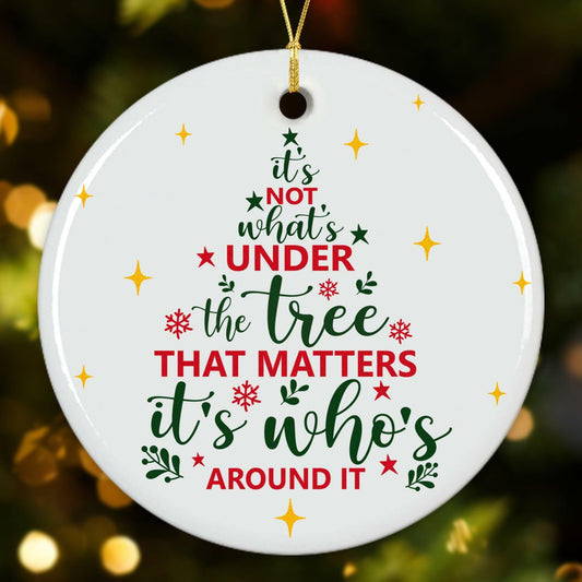NewEleven Christmas Ornaments 2025 Ceramic Tree Décor - Indoor Multi-color