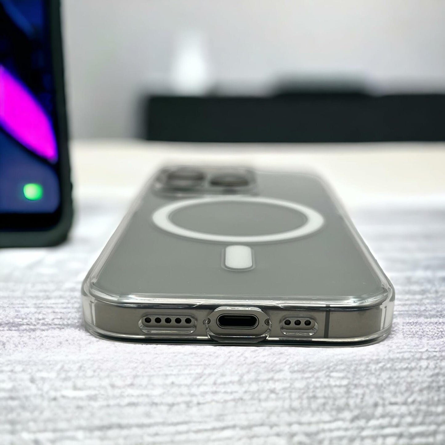 Casespire Clear Case + Comfy Loop for iPhone 15 Pro - Anti-Yellowing, ProMagnets