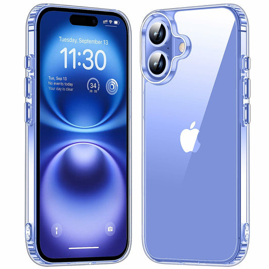 MOZOTER iPhone 16 Plus Case Clear Slim Shockproof Anti-Yellowing 6.7 inch