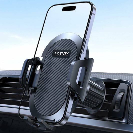 LOTUNY Car Phone Holder Mount, Upgraded Vent Clip, Universal for 4-7 inch Phones
