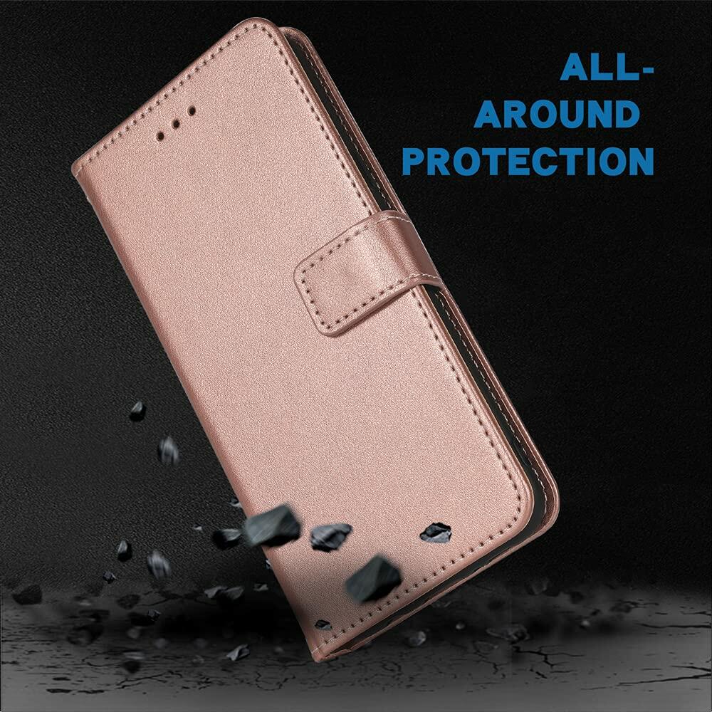 FDCWTSH Ulefone Note 11P Wallet Case Rose Gold Leather Flip Cover