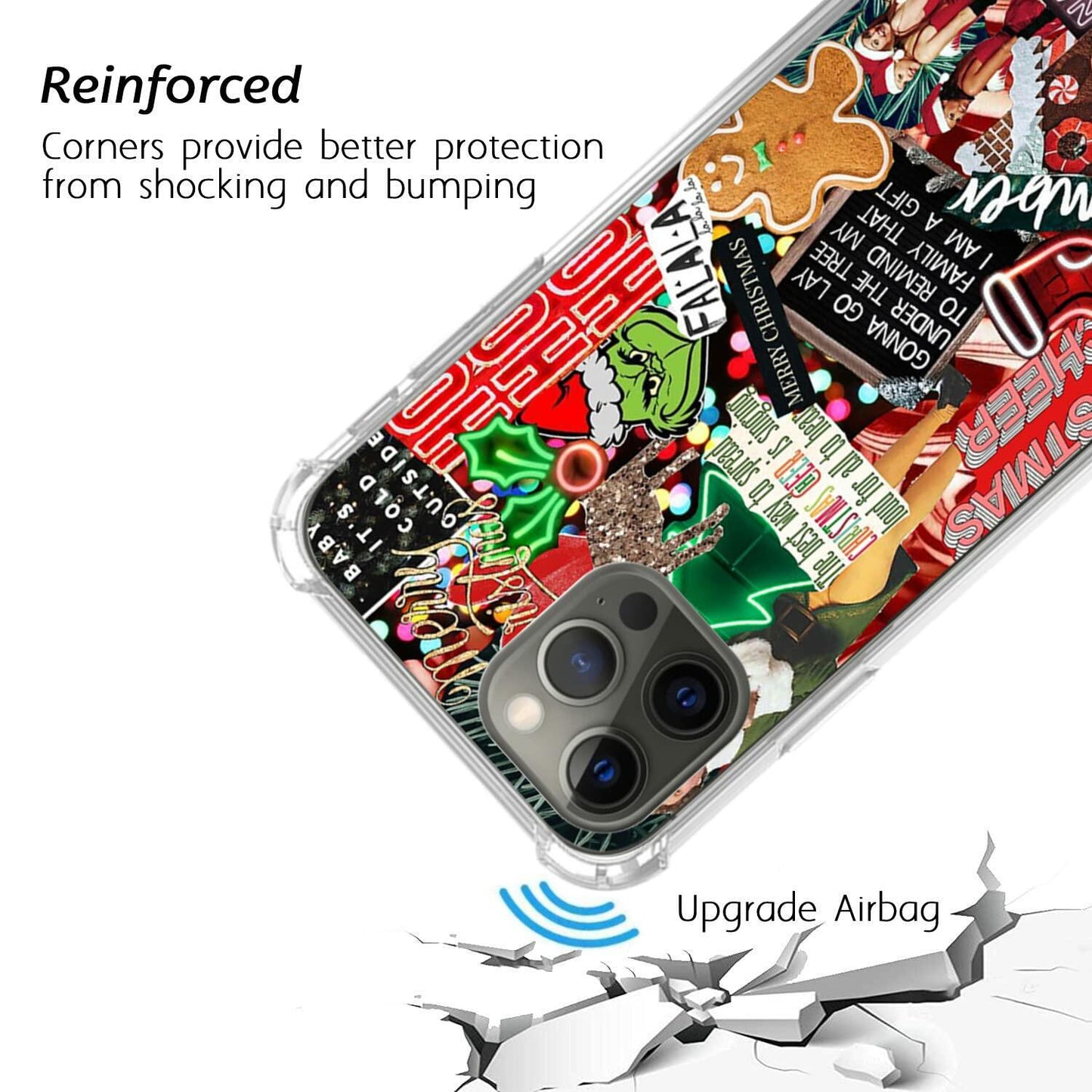 Fisgerod iPhone 15 Pro Max Winter Collage Christmas TPU Bumper Case