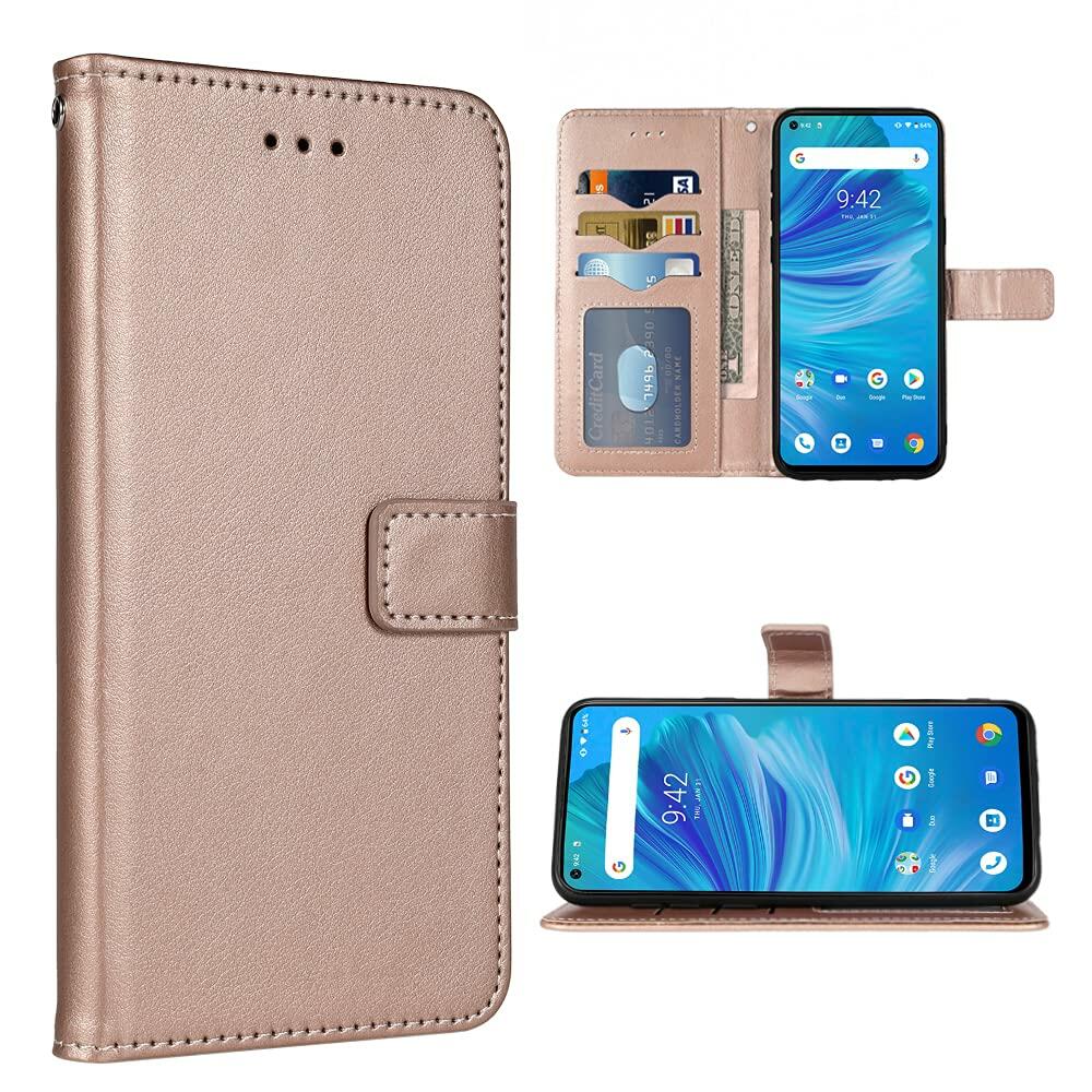 FDCWTSH Ulefone Note 11P Wallet Case Rose Gold Leather Flip Cover