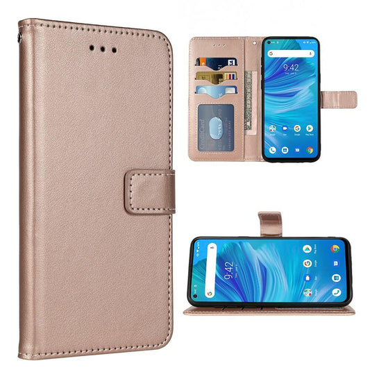 FDCWTSH Ulefone Note 11P Wallet Case Rose Gold Leather Flip Cover