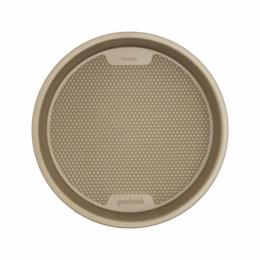 GoodCook BestBake 9" Nonstick Textured Carbon Steel Round Pan, Bronze