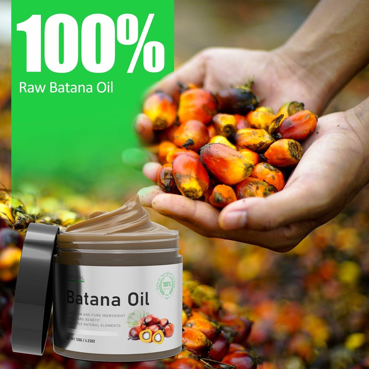 Dr Sebi Batana Oil 2 Pack 100% Natural Organic Hair Growth Oil Honduras