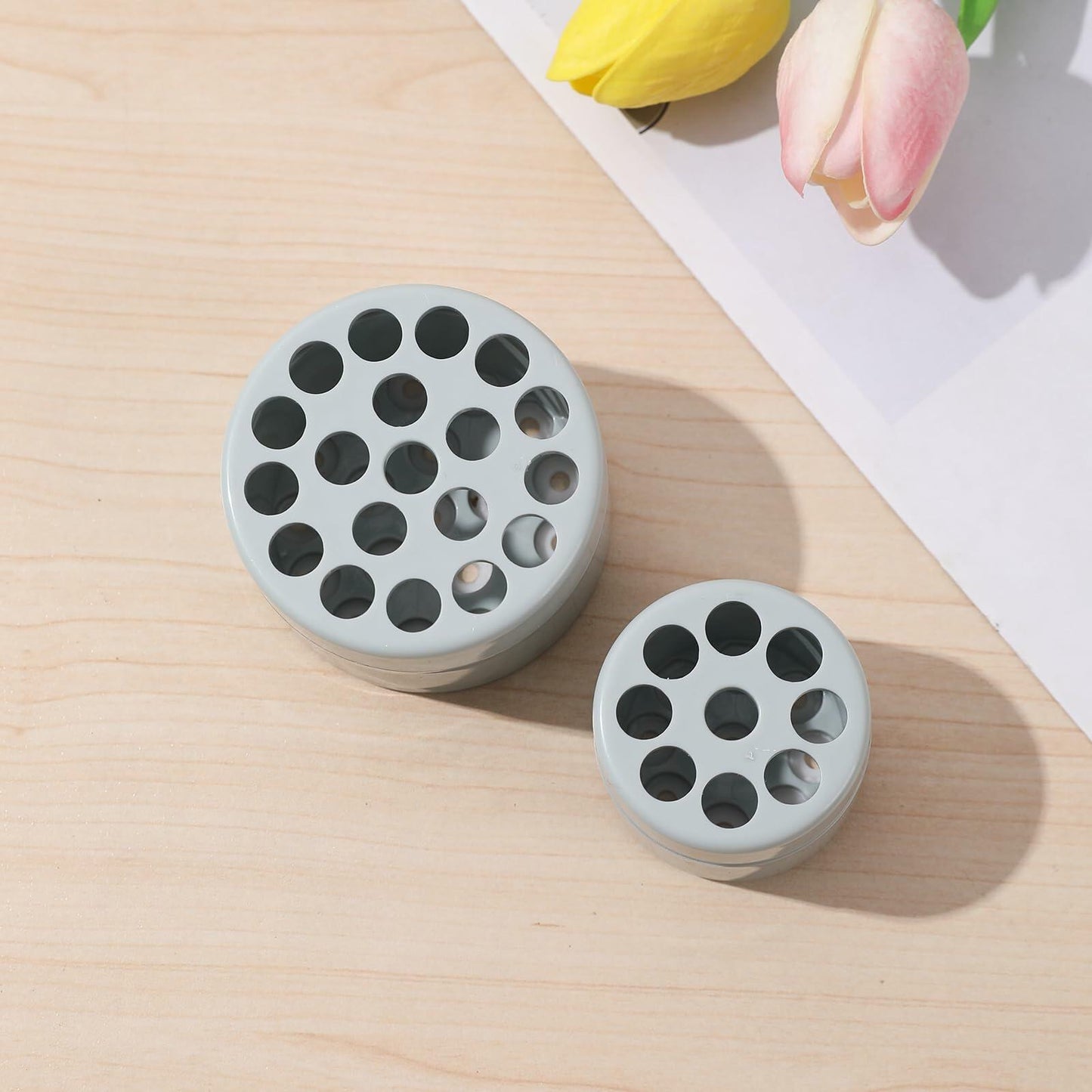Spiral Ikebana Stem Holder Set S+L Green 2Pcs Flower Arrangement Tools