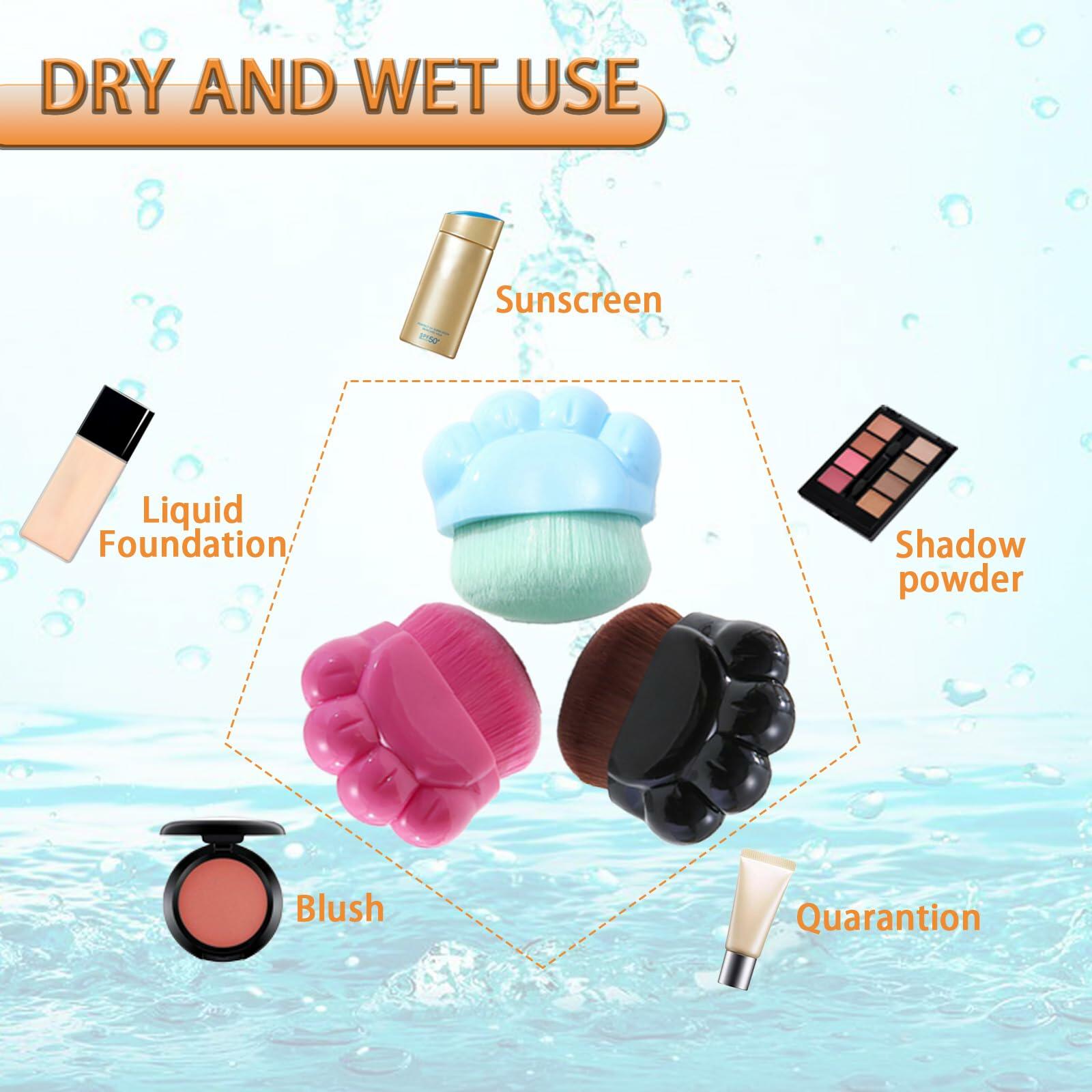 3 Pack Sunscreen Applicator Brushes for Kids with Protective Caps - New