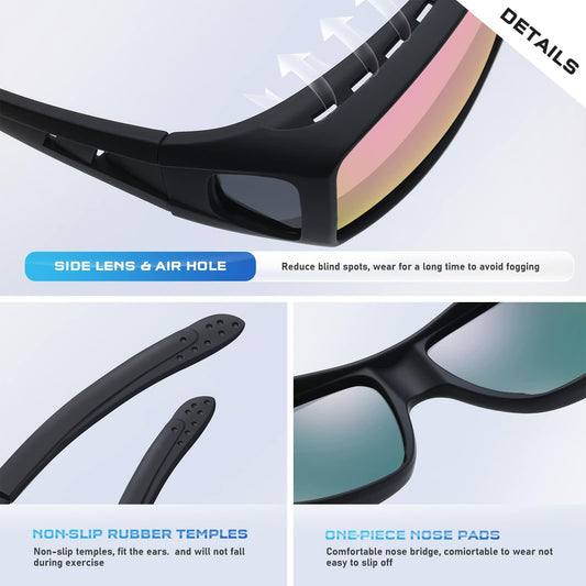 Tnnaiko Aviator Polarized Sunglasses for Men - UV Protection, Stylish