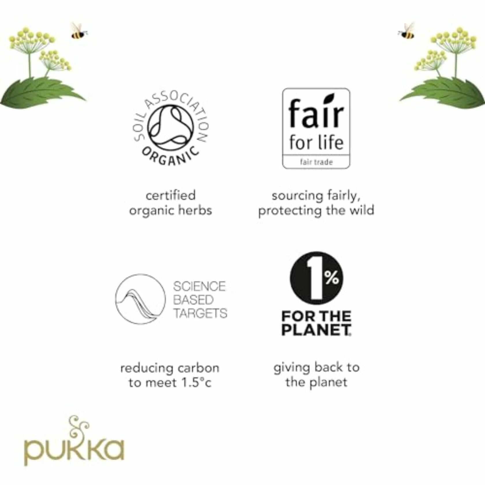 Best Before 06/2026 Pukka Organic Relax Herbal Tea Caffeine Free 45 Bags New