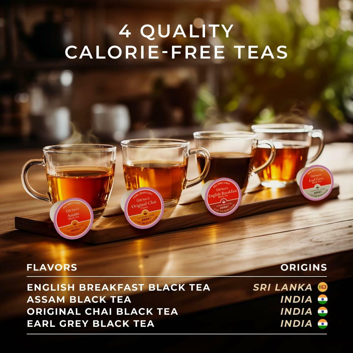 BestBy06/26 Gya Tea Co Morning Start Tea Gift Set 16ct Assorted Tea Pods