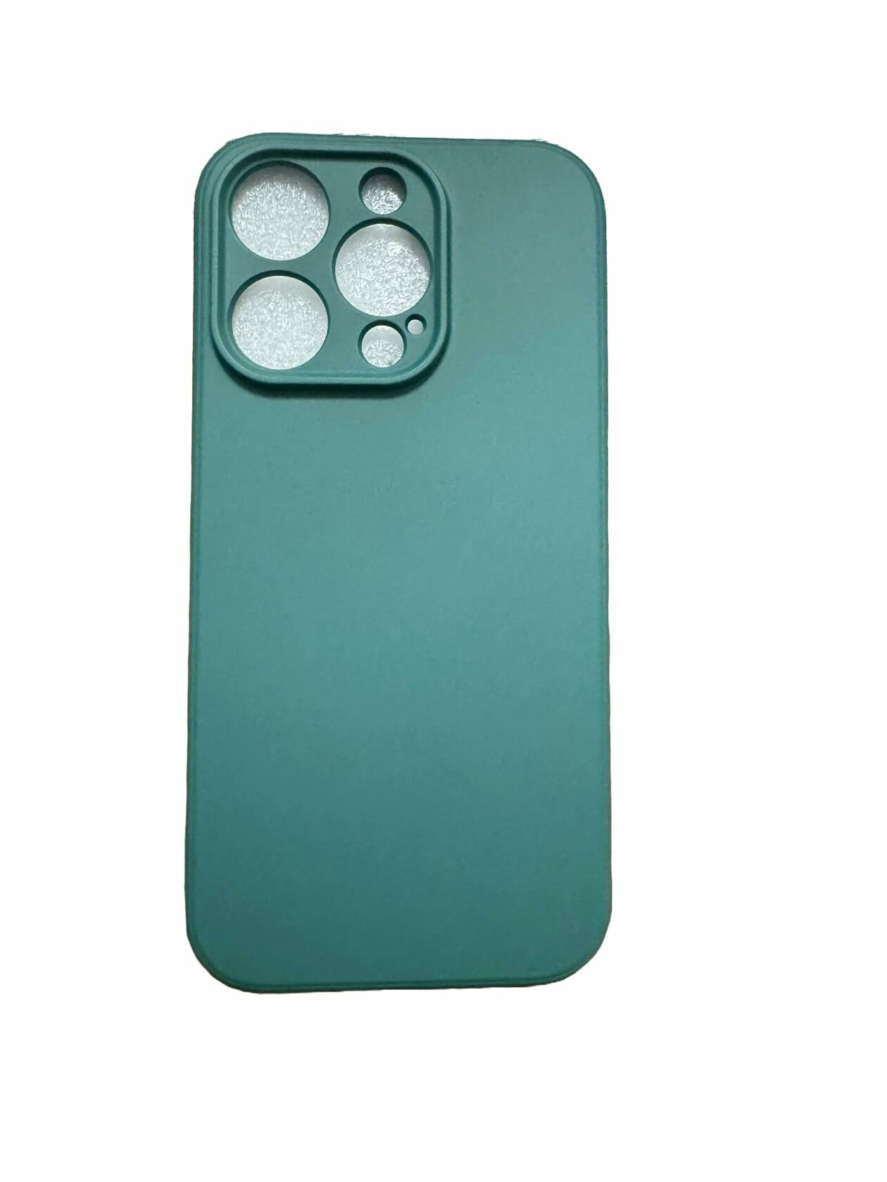 SriServ iPhone 15 Pro Case 6.1 Black Silky Silicone Slim Fit Protective