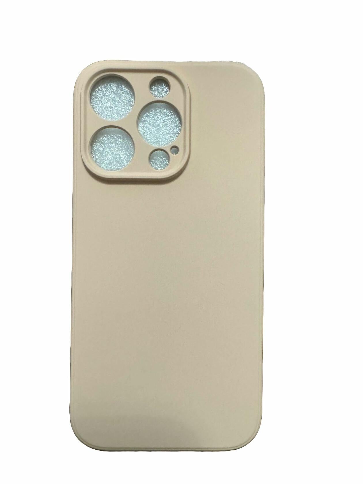 SriServ iPhone 15 Pro Case 6.1 Black Silky Silicone Slim Fit Protective