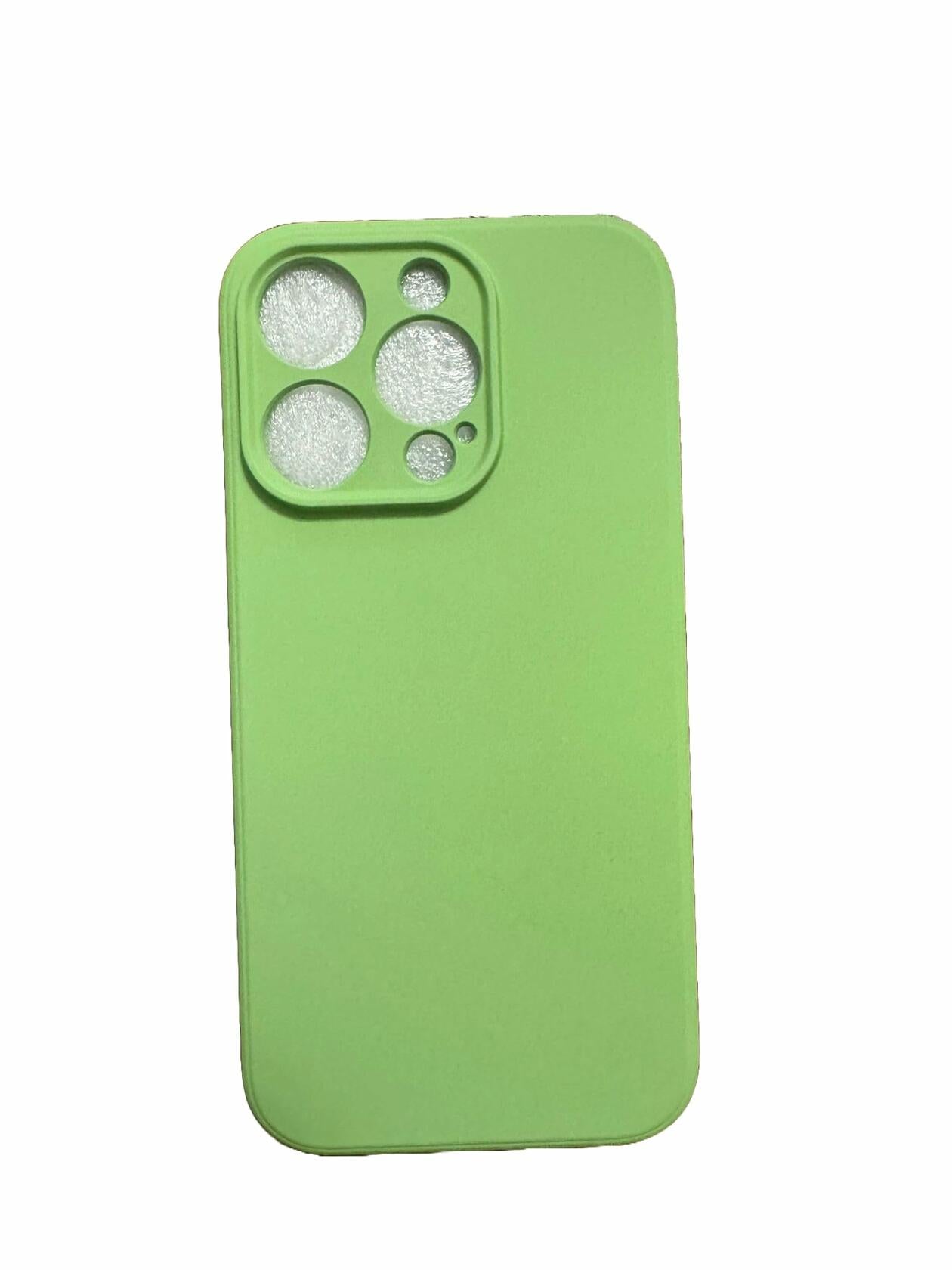 SriServ iPhone 15 Pro Case 6.1 Black Silky Silicone Slim Fit Protective