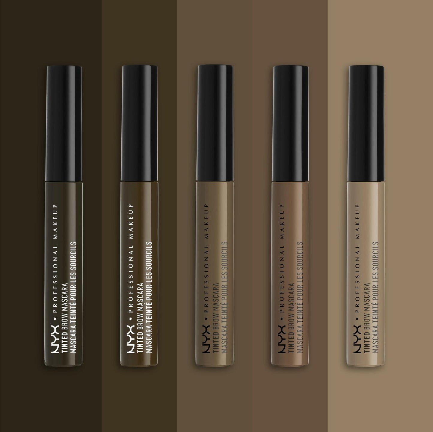 NYX PROFESSIONAL MAKEUP Tinted Eyebrow Mascara Espresso 0.22 oz Full Size