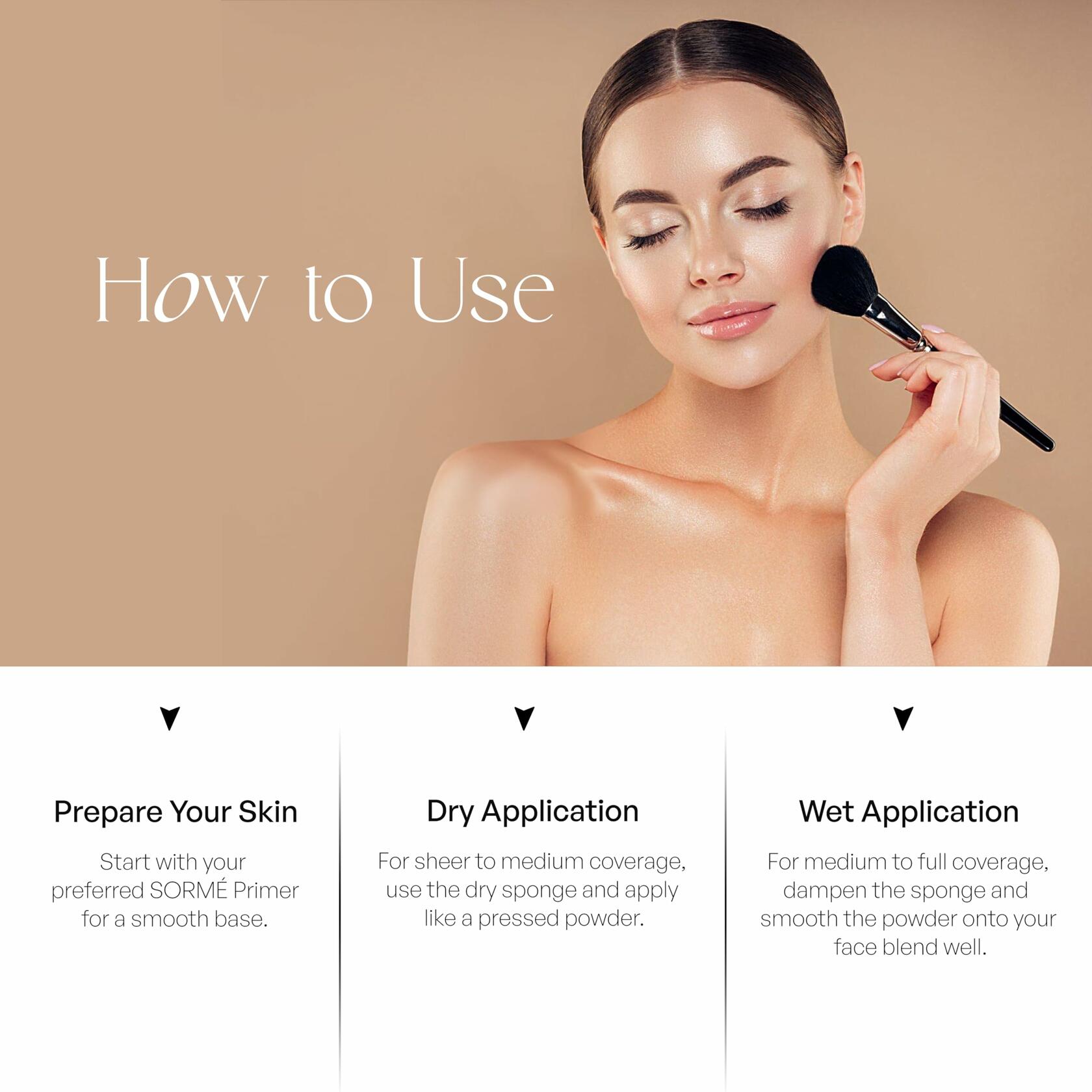 SORMÉ Wet & Dry Powder Foundation 25ml Fragrance Free Medium-Full Coverage