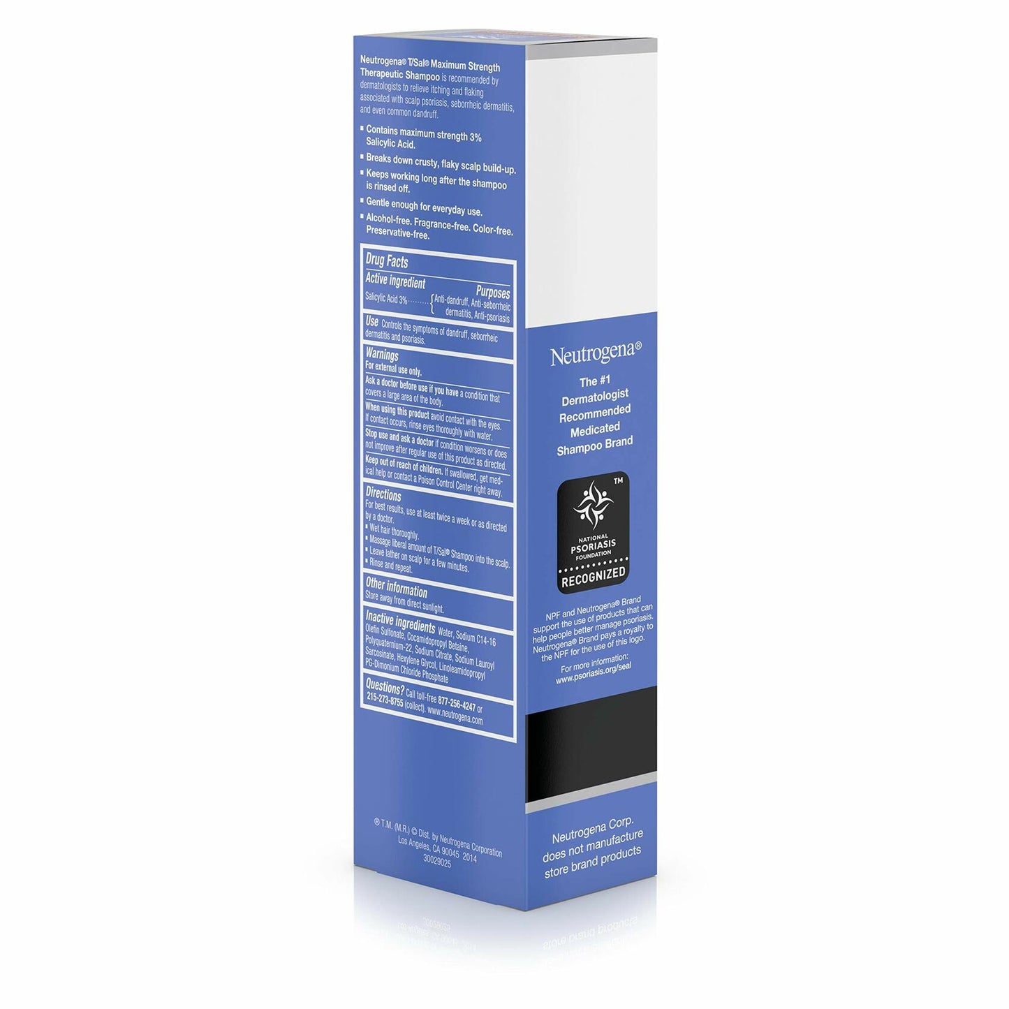 BestBy06/26 Neutrogena T/Sal Therapeutic Shampoo 4.5oz Scalp Build-Up Control