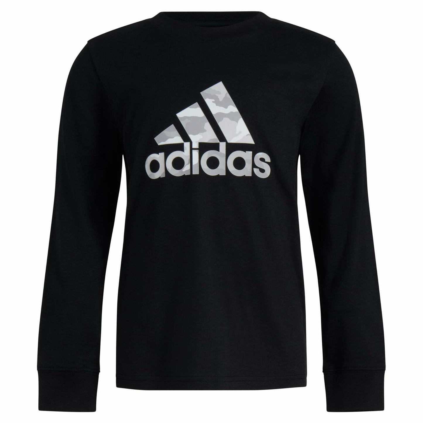 adidas France Camo Logo LS Tee Kids Black Size 5