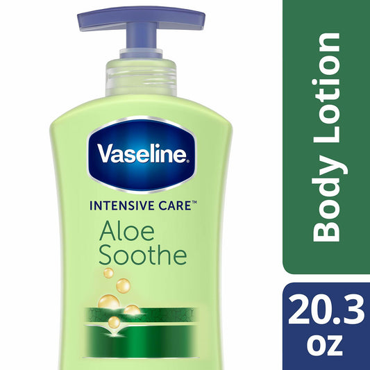 Vaseline Intensive Care Aloe Soothe Body Lotion, Soothing Hydration, 20.3 oz
