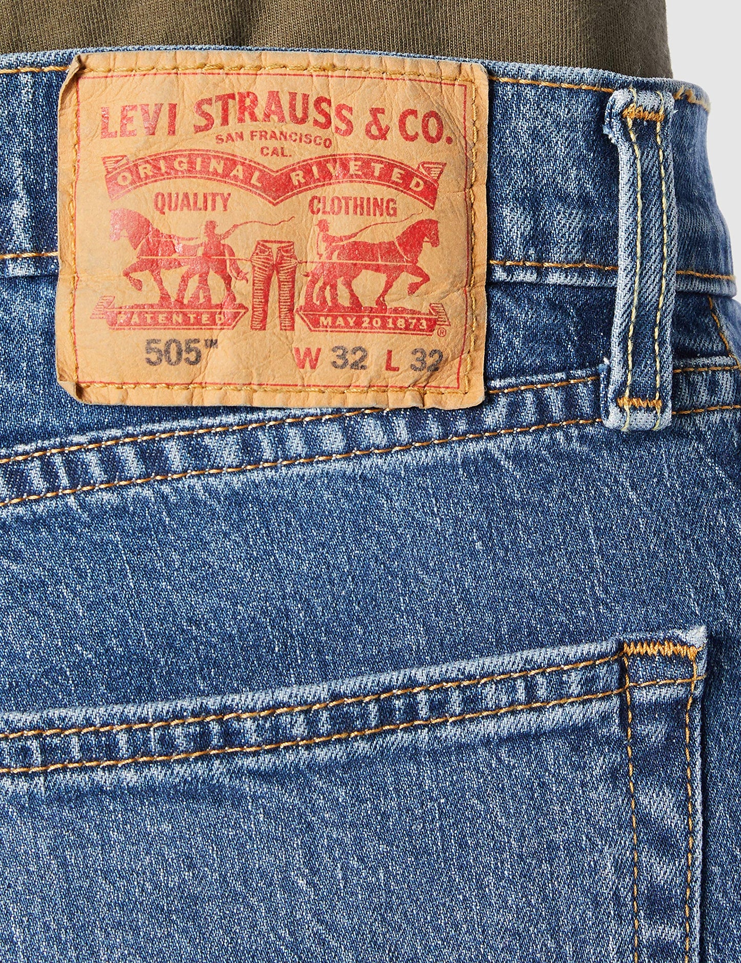 Levi's 505 Regular Fremont Drop Shot Jeans 30x30 Straight Fit Denim