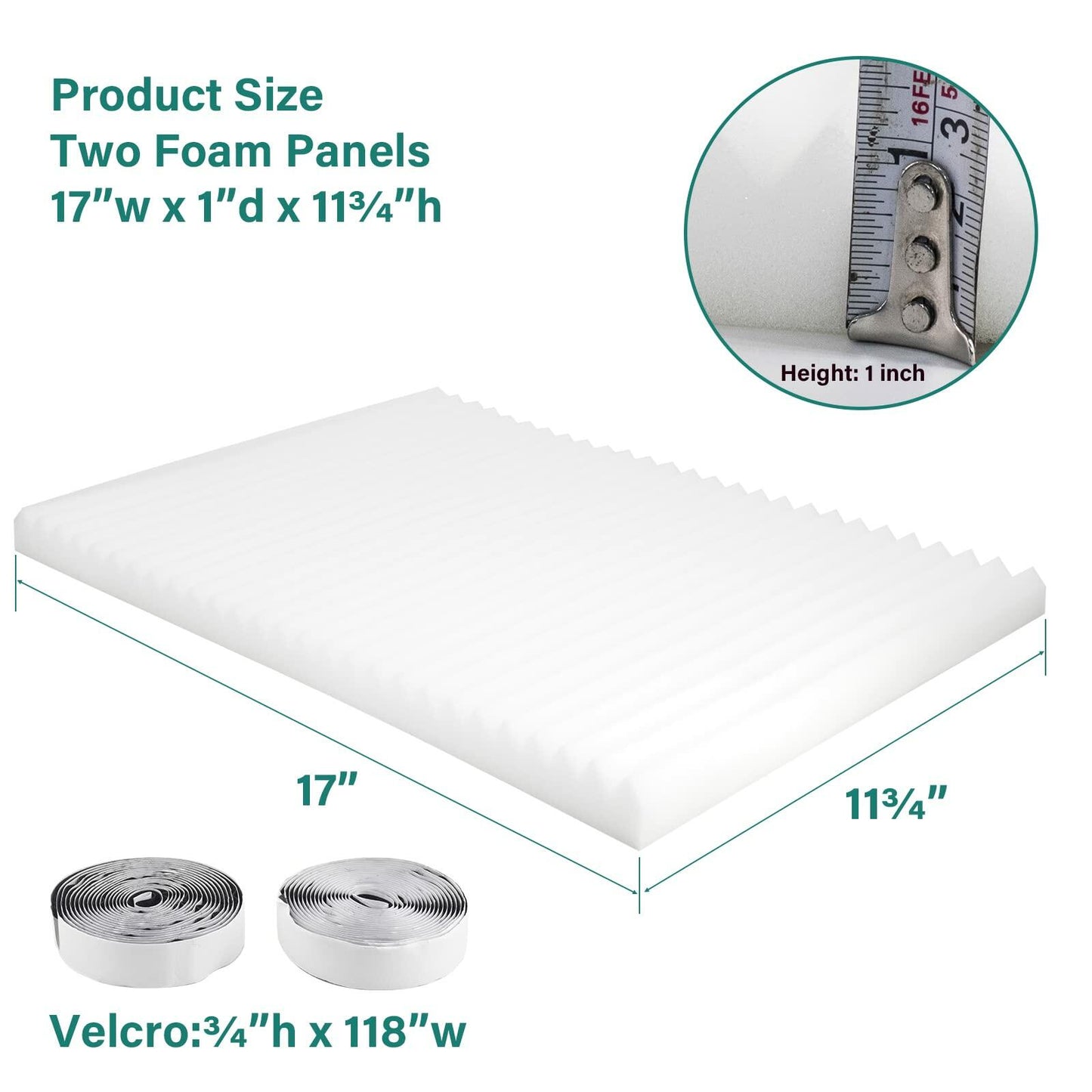 SZKXMJ Window AC Foam Panel 2-Piece Set White Insulated Draft Heat