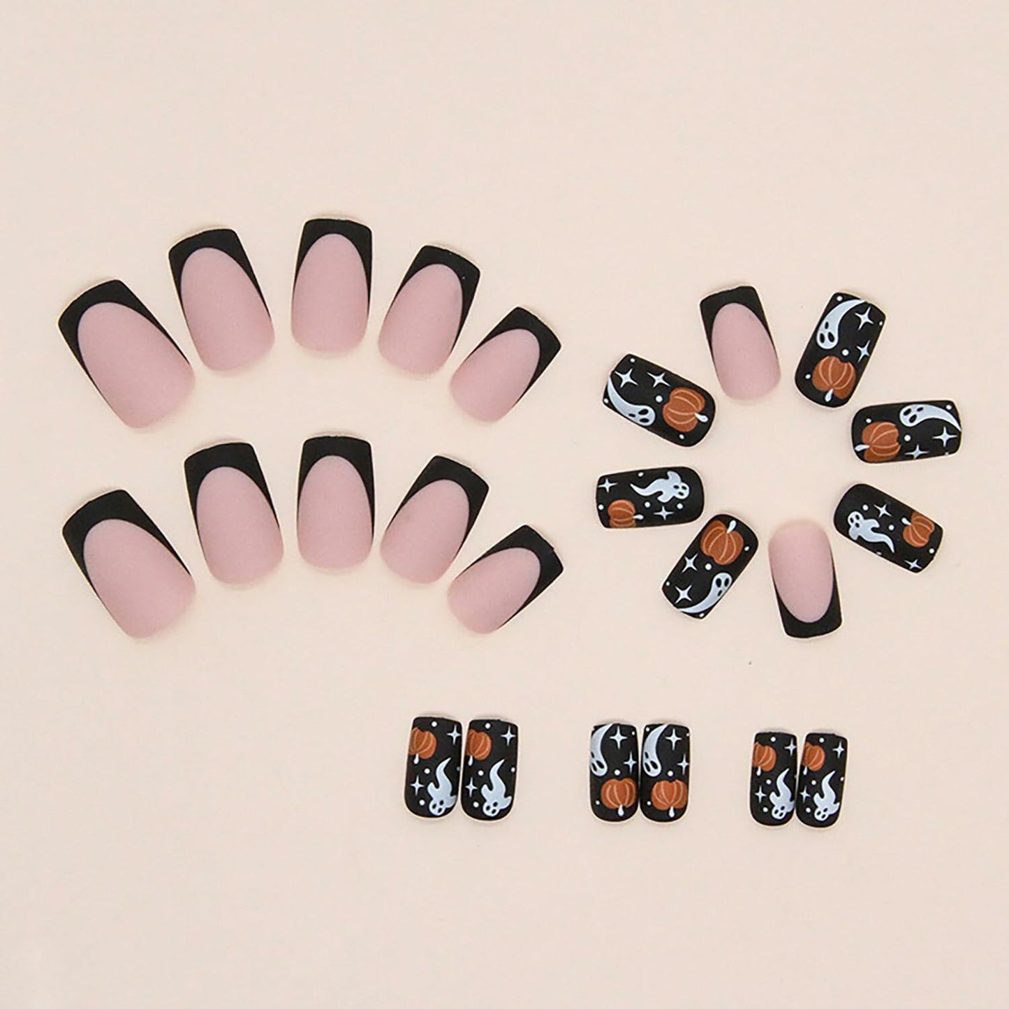 RIICFDD Cat Eyes Press On Nails 30 Pcs Short Square Acrylic Glitter False Nails