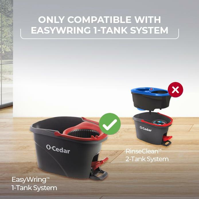 O-Cedar EasyWring Spin Mop Microfiber Refill White Packaging May Vary
