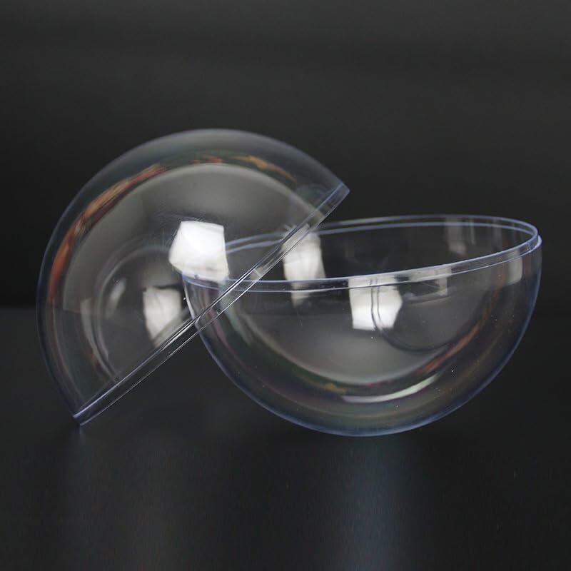 7Queen 2PCS 160mm Clear Extra Large Shatterproof Ball Ornaments DIY
