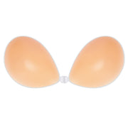 BoobyBear Sticky Bra Nude B Cup Strapless Backless Reusable Silicone Bra