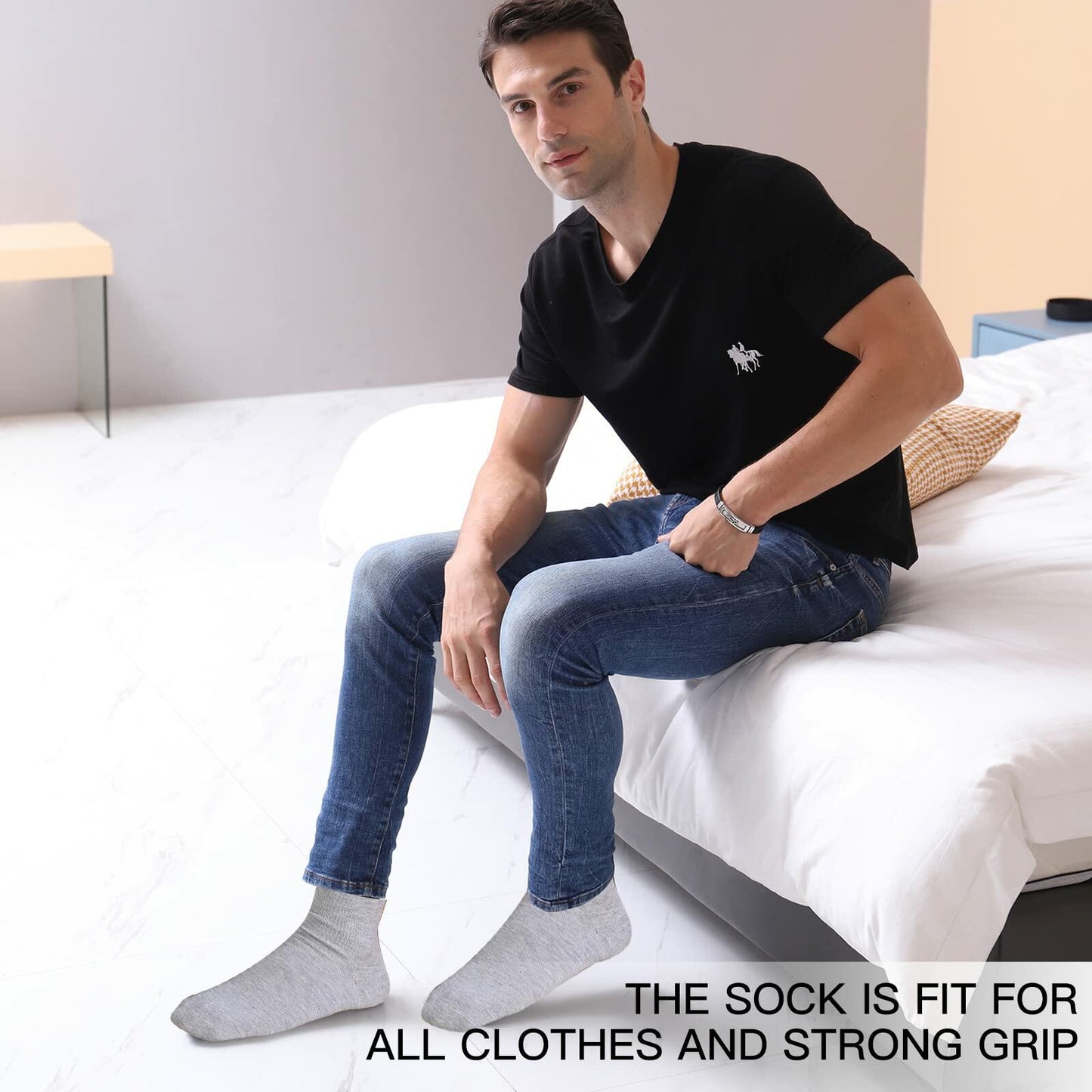 ZXGXLAW Funny 'I'm Not Sleeping' Socks for Dad Men Grandpa – Single Pair