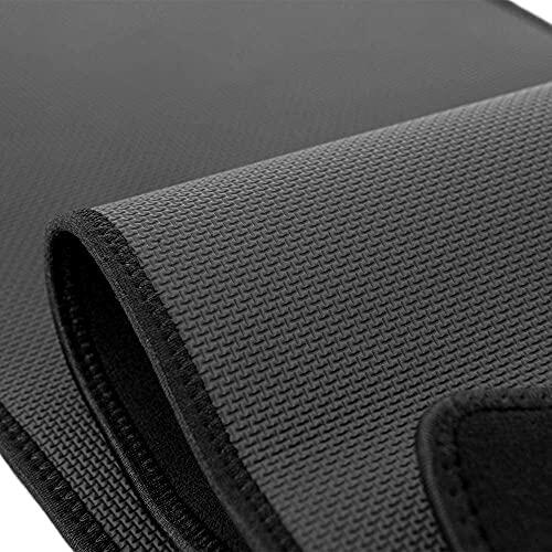 Bracoo Waist Trimmer Wrap SE22 Black Sweat Sauna Belly Belt Men & Women
