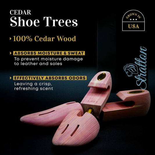 Stratton Cedar Shoe Tree Medium Fits Sizes 9-10 1-Pack USA