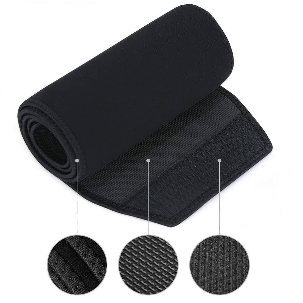Bracoo Waist Trimmer Wrap SE22 Black Sweat Sauna Belly Belt Men & Women