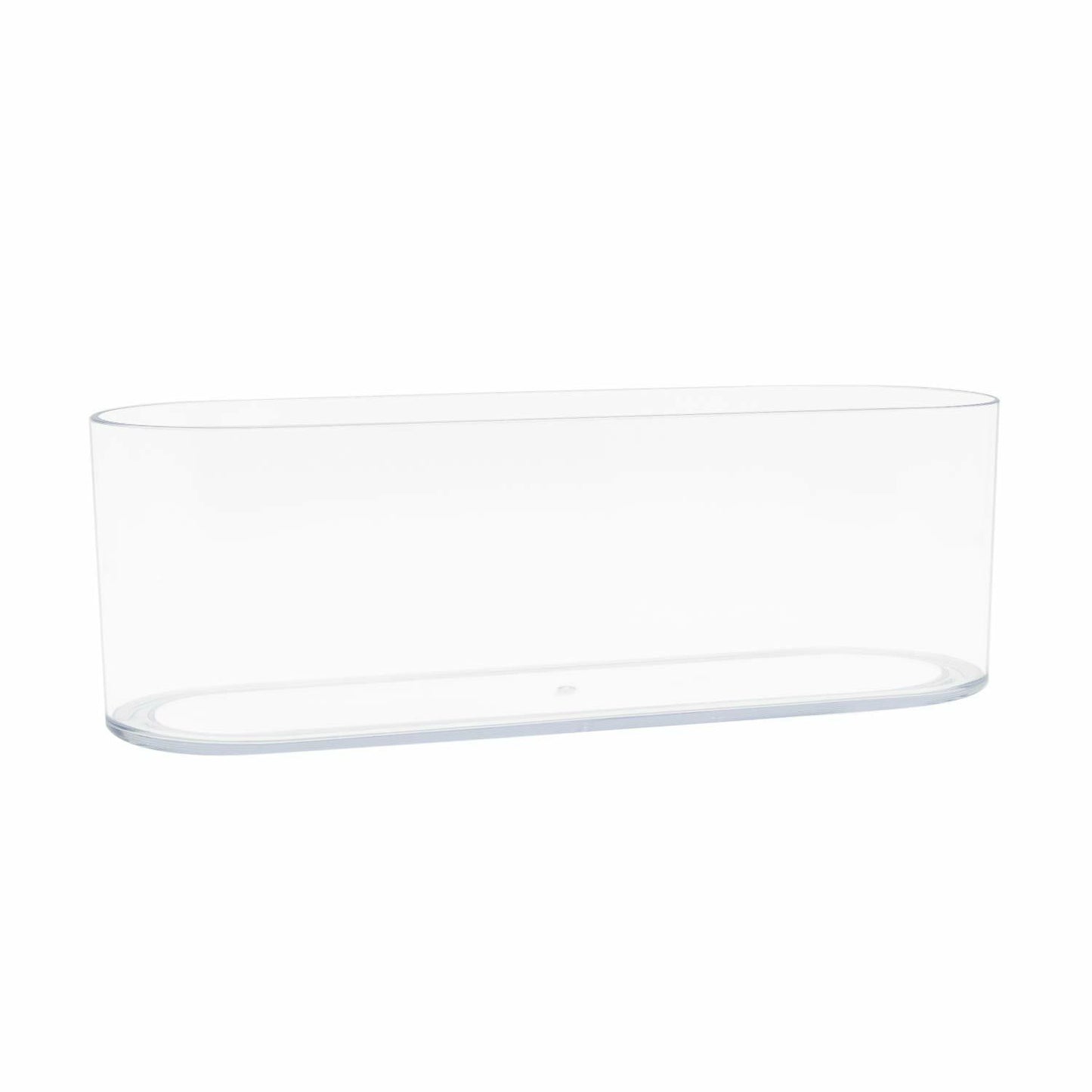 Royal Imports Acrylic Oval Flower Vase 4x12 Clear Non-Breakable Plastic