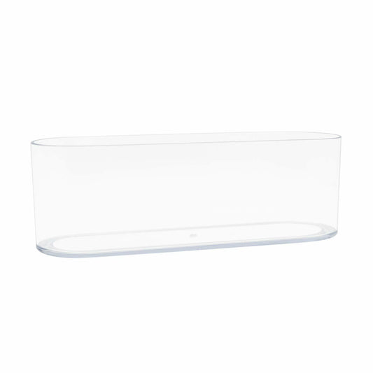 Royal Imports Acrylic Oval Flower Vase 4x12 Clear Non-Breakable Plastic