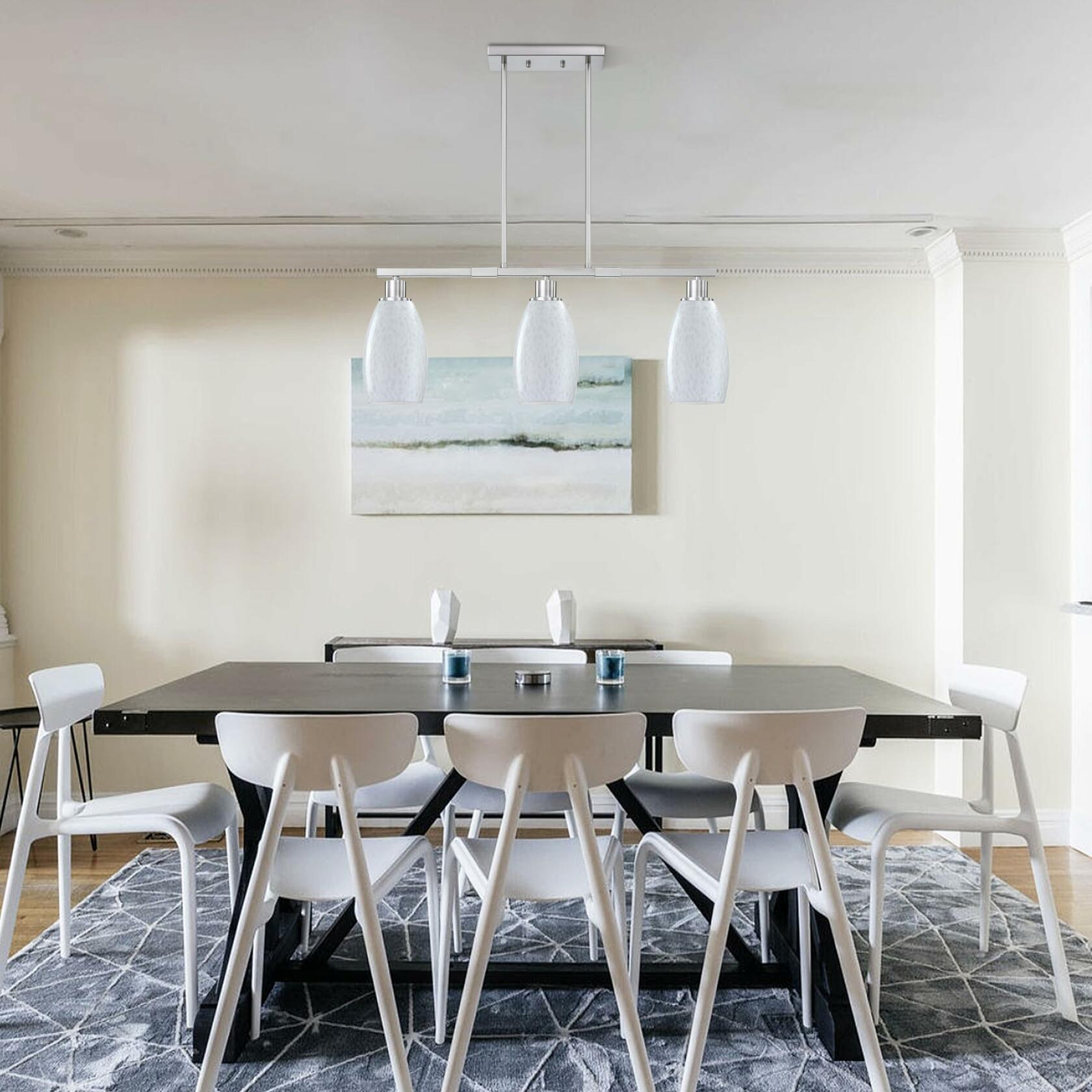 CJY CHENJINYAN 4.65" Oval Off White Glass Lamp Shade 1 Pack