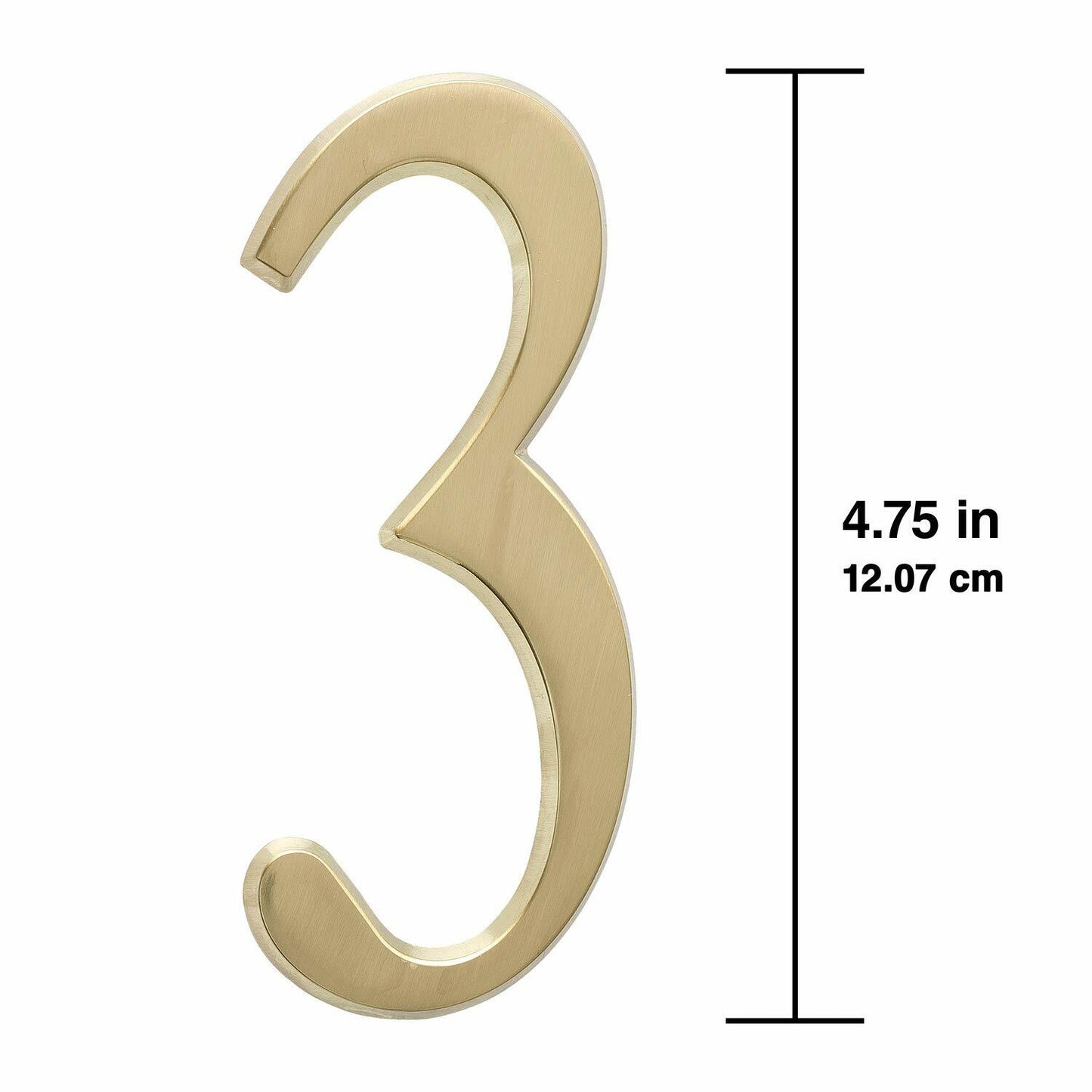 Whitehall Design-It House Number 2 Plaque – 4.75" Gold Finish
