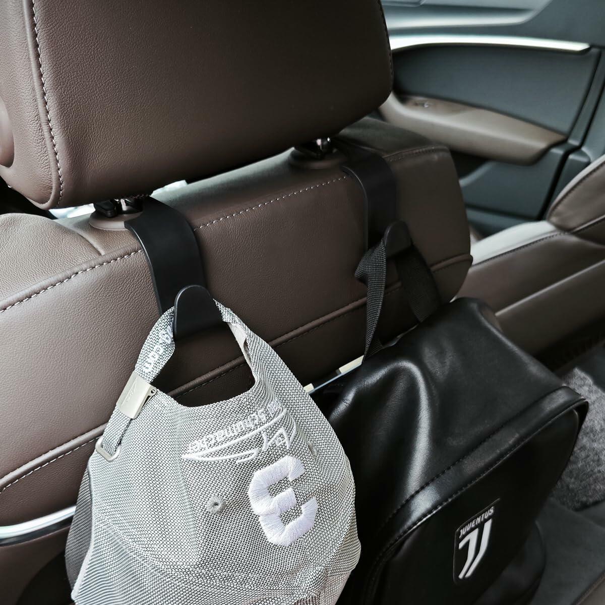 Upgrade Car Side Gap Filler Organizer Black with Cup Holder & Hooks