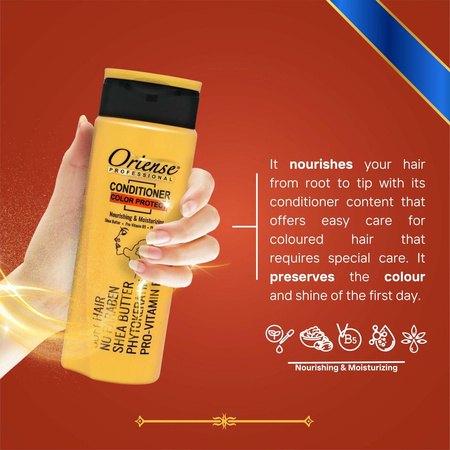 Oriense Conditioner 12.2oz Avocado Extract Dry Damaged Hair Silicone-Free