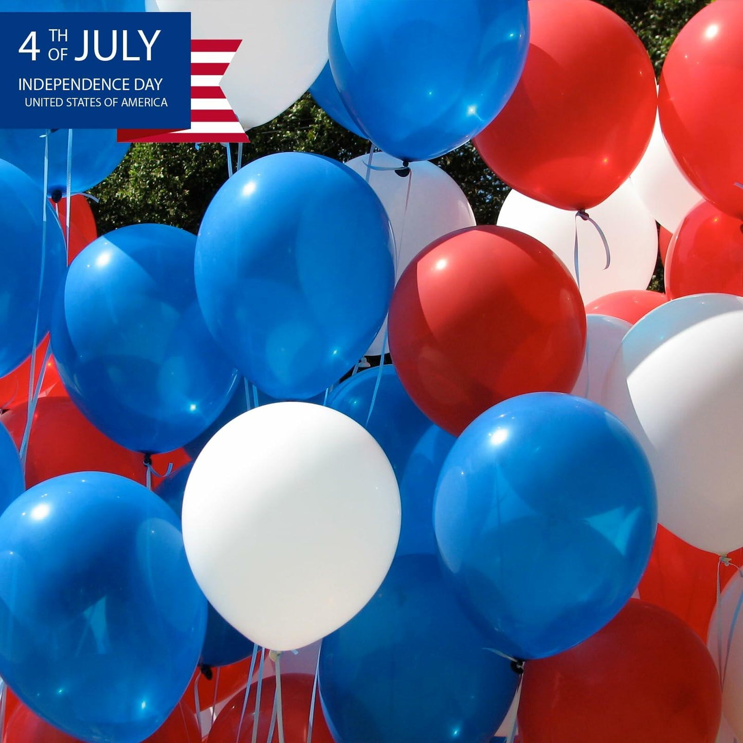 30PCS Red White Blue Latex Balloons 12IN 4th of July Party Decoration