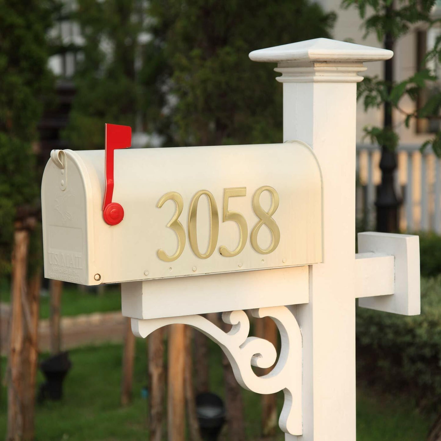 Whitehall Design-It House Number 2 Plaque – 4.75" Gold Finish