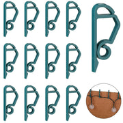 Queekay 100pcs Christmas Light Hooks Plastic Outdoor Clips Heavy Duty