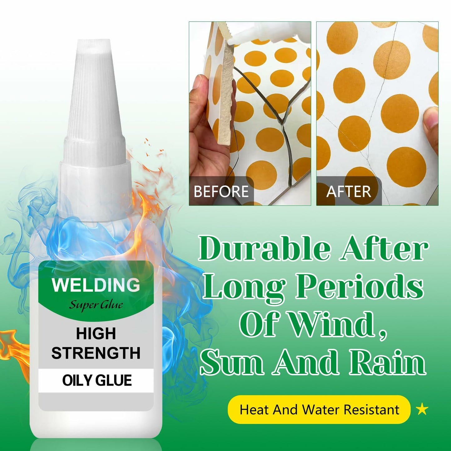 Mighty Instant Super Glue 3PCS 50g High Strength for Resin Ceramic Metal
